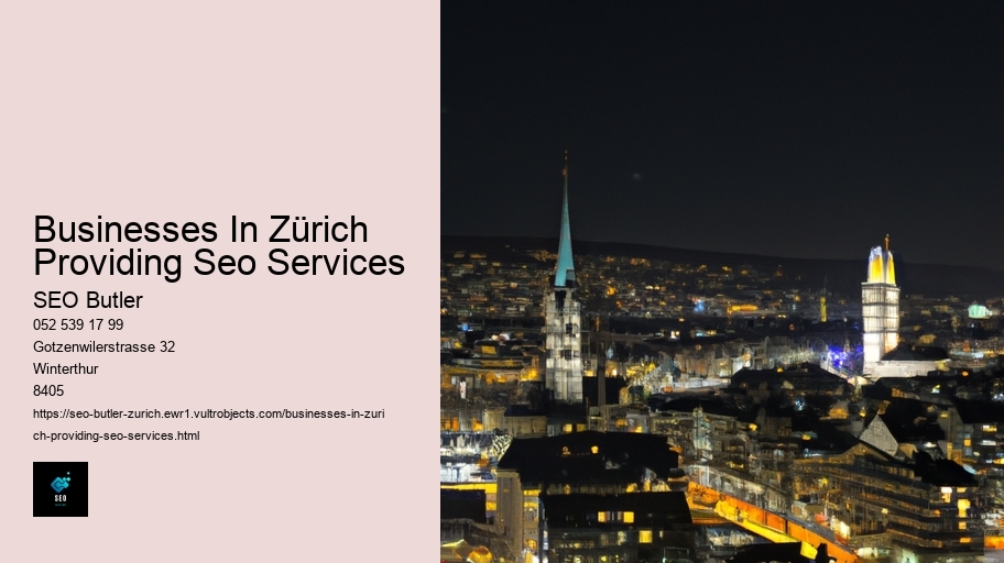 Businesses In Zürich Providing Seo Services